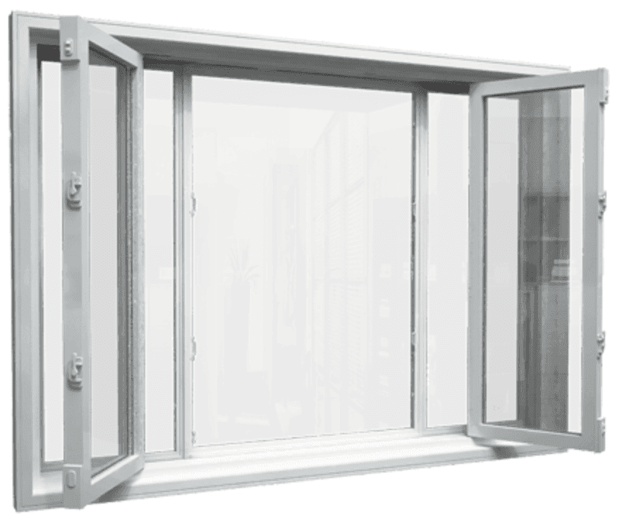 End Vent Windows (Fixed + Operable Combo)