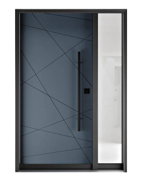 Single Entry Door with Sidelite Right