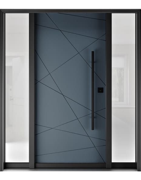 Single Entry Door with Two Sidelites